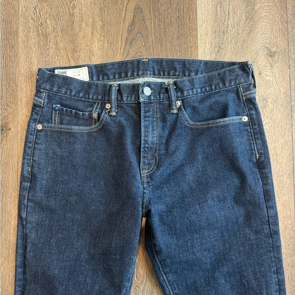 GAP Men's Dark Blue Slim Jeans